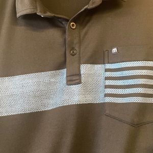 Travis Mathew Large Black pocket golf shirt